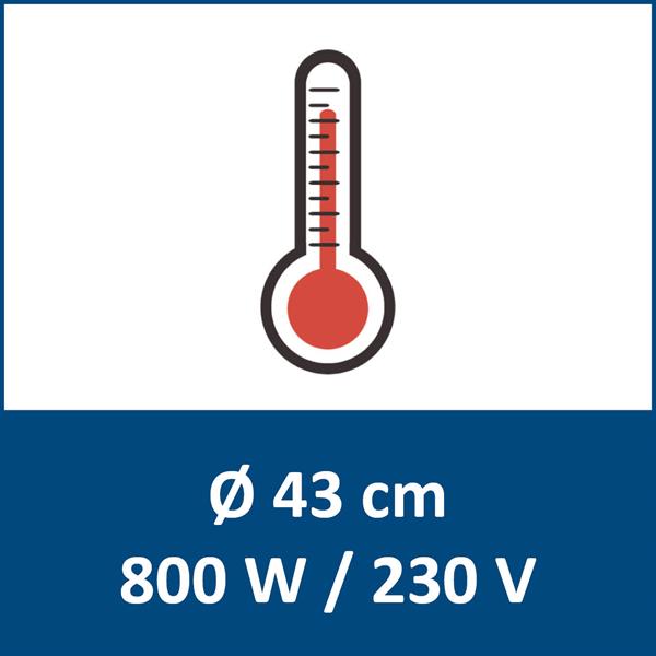 Bodenheizung 800 W / 230 V (bis Ø 50 cm)