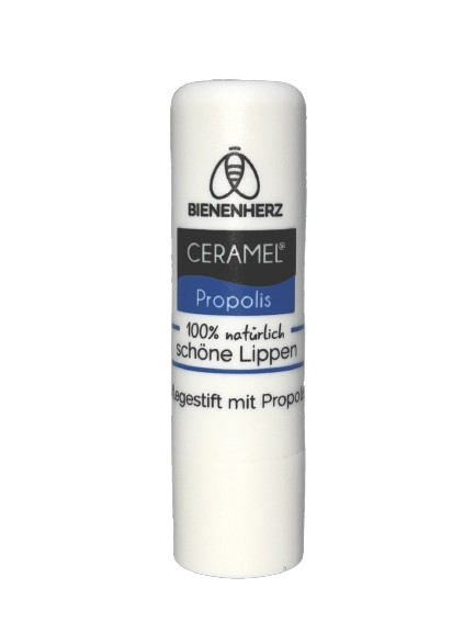 BIENENHERZ® Ceramel Lippenpflege mit Propolis | 4,6g Pflege pur