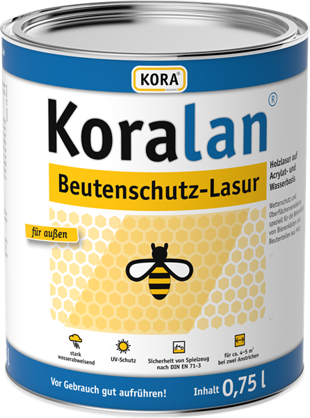 Koralan® Beutenschutz-Lasur Nussbaum 750 ml