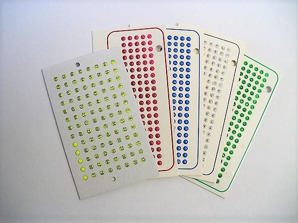 Opalithkärtchen mit Nummern 1-99