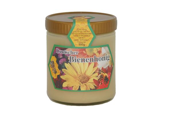 Etikett "Deutscher Bienenhonig" (Gewährverschluss) 500 g