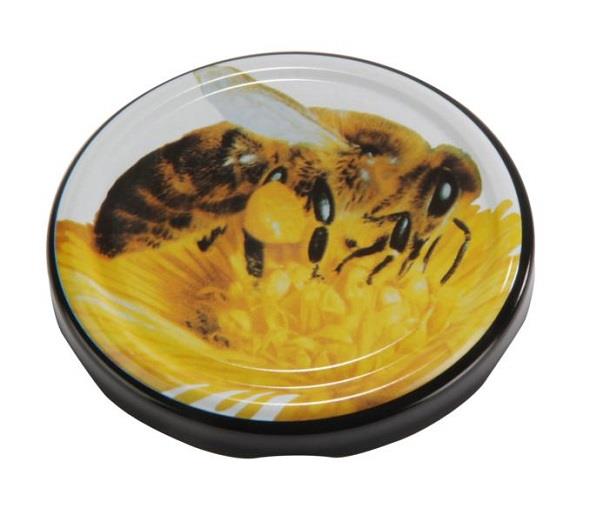 Twist-Off Deckel mit Bienenmotiv für Twist-Off Glas 500g