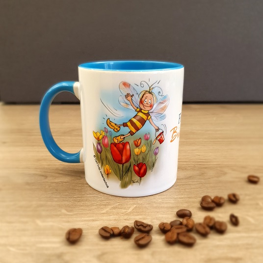 Keramik Tasse "Fleißige Biene"