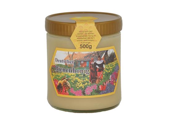 Etikett "Deutscher Bienenhonig" (Gewährverschluss) 500 g