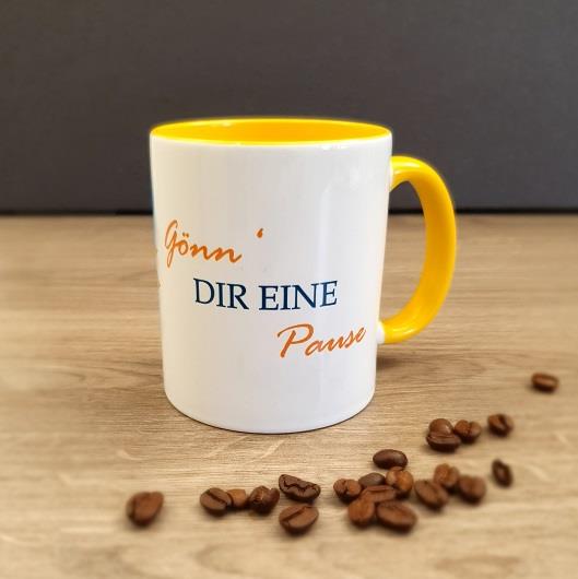 Keramik Tasse "Gönn dir eine Pause"